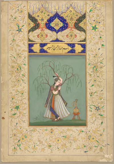 Princess Smoking a Hookah (as Salabhanjika)