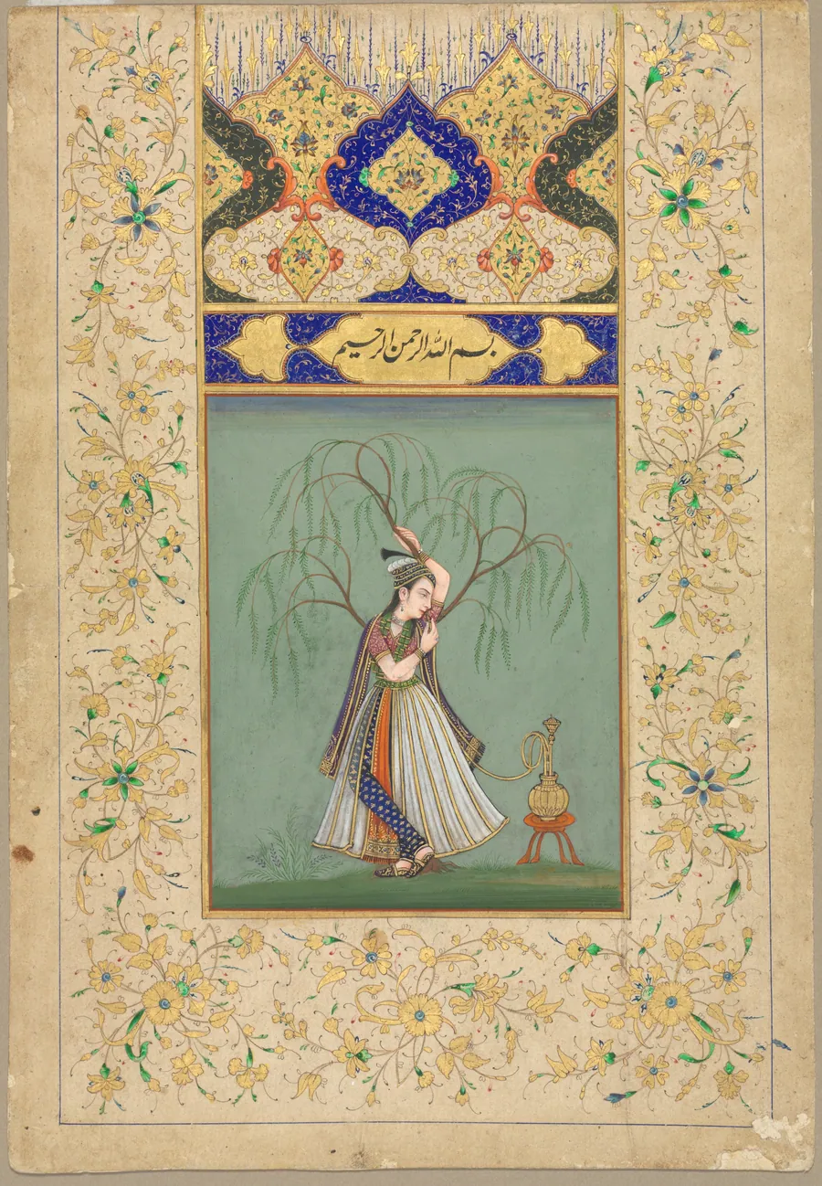 Princess Smoking a Hookah (as Salabhanjika)