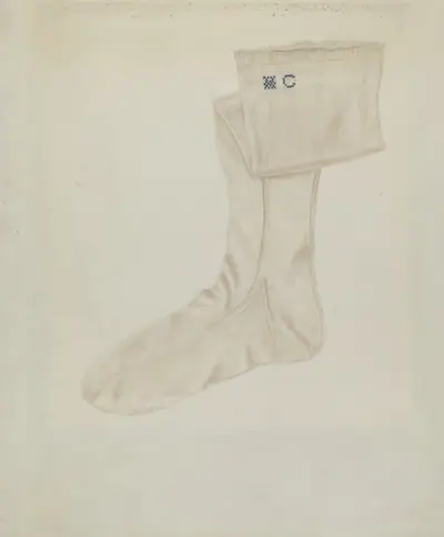 Shaker Woman's Stocking
