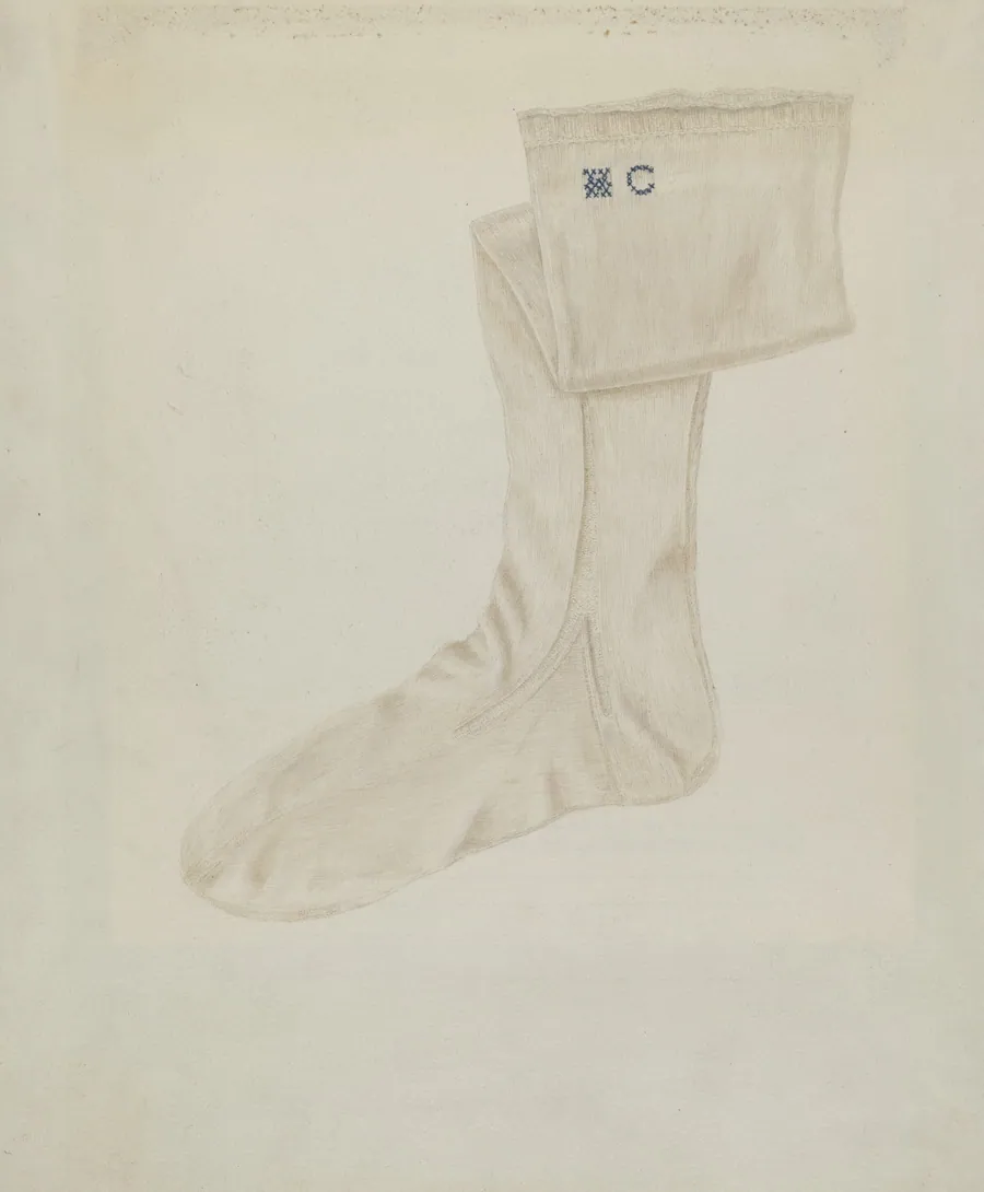 Shaker Woman's Stocking by Betty Fuerst