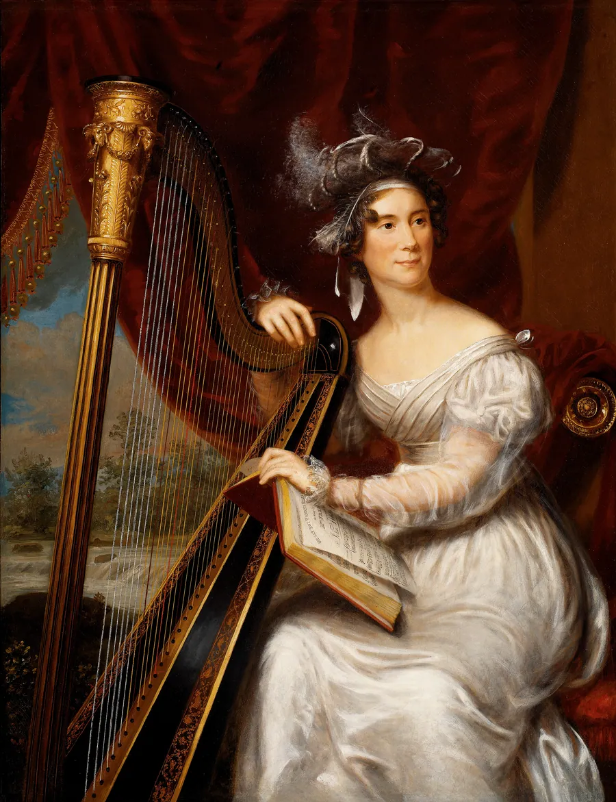Mrs. John Quincy Adams by Charles Bird King, born Newport, RI 1785-died Washington, DC 1862