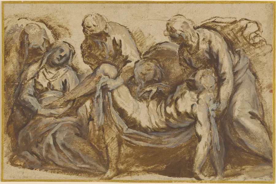 Christ Carried to the Tomb by Jacopo Palma il Giovane