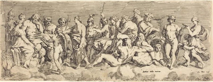 The Admission of Psyche to Olympia by François Perrier