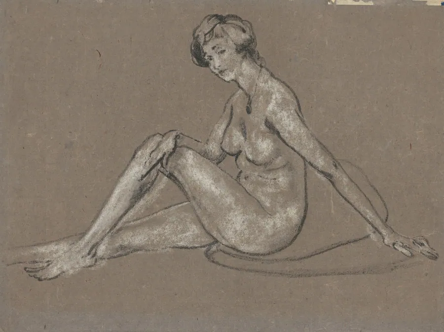 Seated Female Nude by Arthur B. Davies