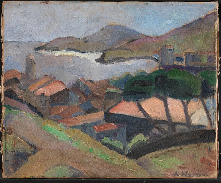 Udsigt over Collioure by Astrid Holm