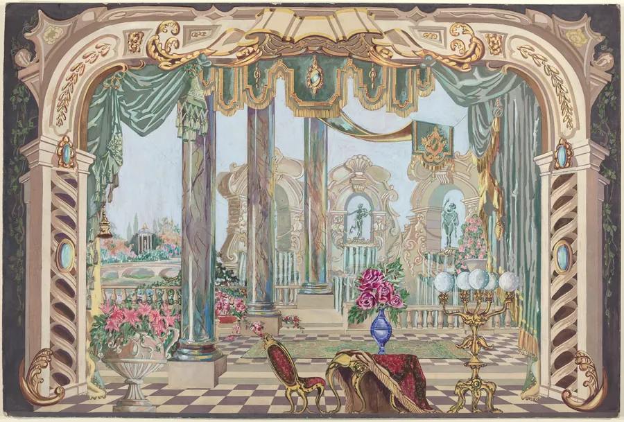 Burlesque Stage Backdrop by Perkins Harnly