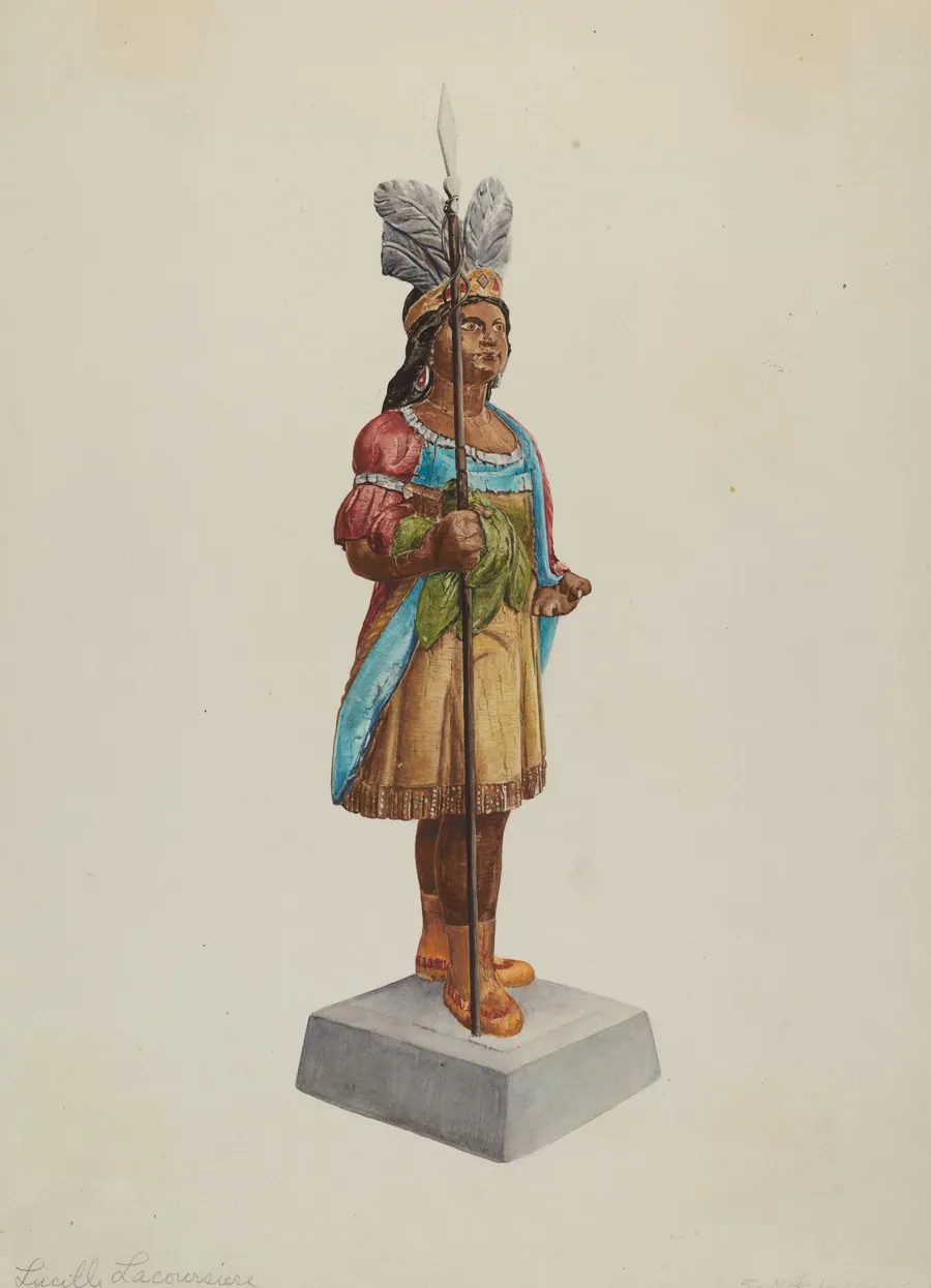 Cigar Store Indian by Lucille Lacoursiere