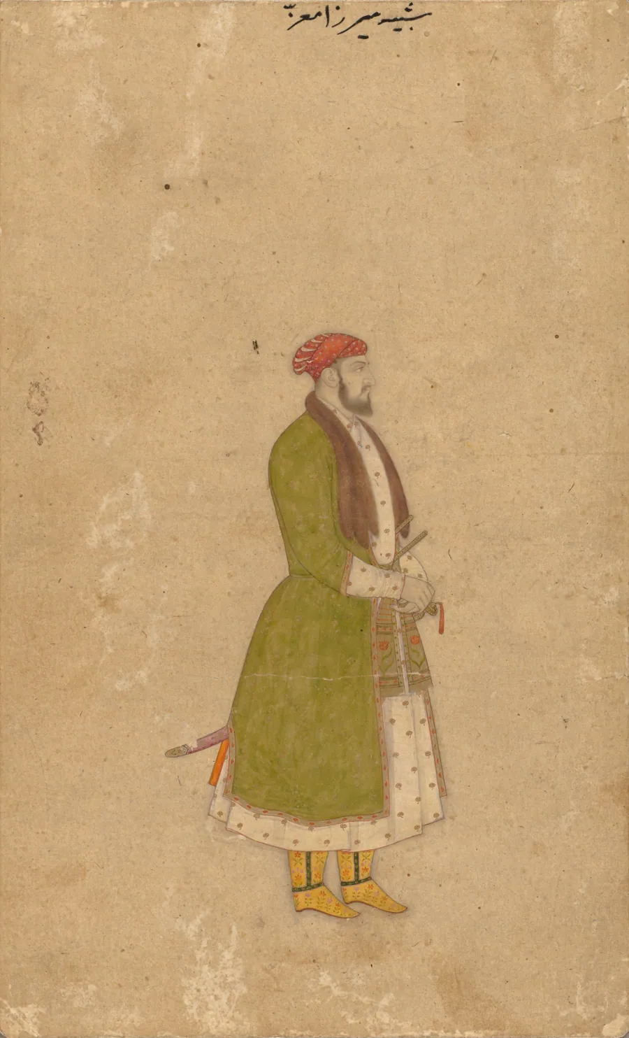 Portrait of the Courtier Mirza Muizz