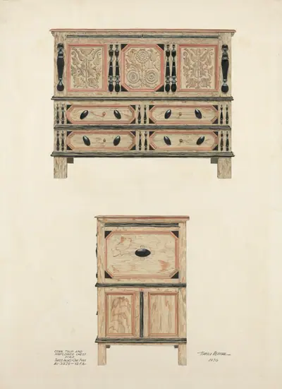 Tulip and Sunflower Chest