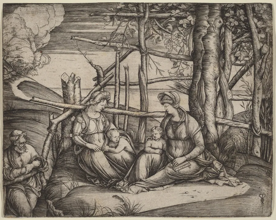 Holy Family with Saint Elizabeth and the Infant Saint John the Baptist by Jacopo de' Barbari