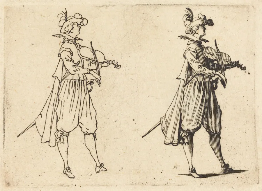 Violinist by Jacques Callot