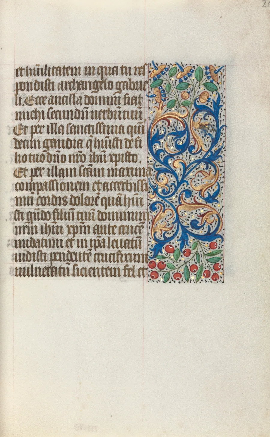 Book of Hours (Use of Rouen): fol. 20r by Master of the Geneva Latini