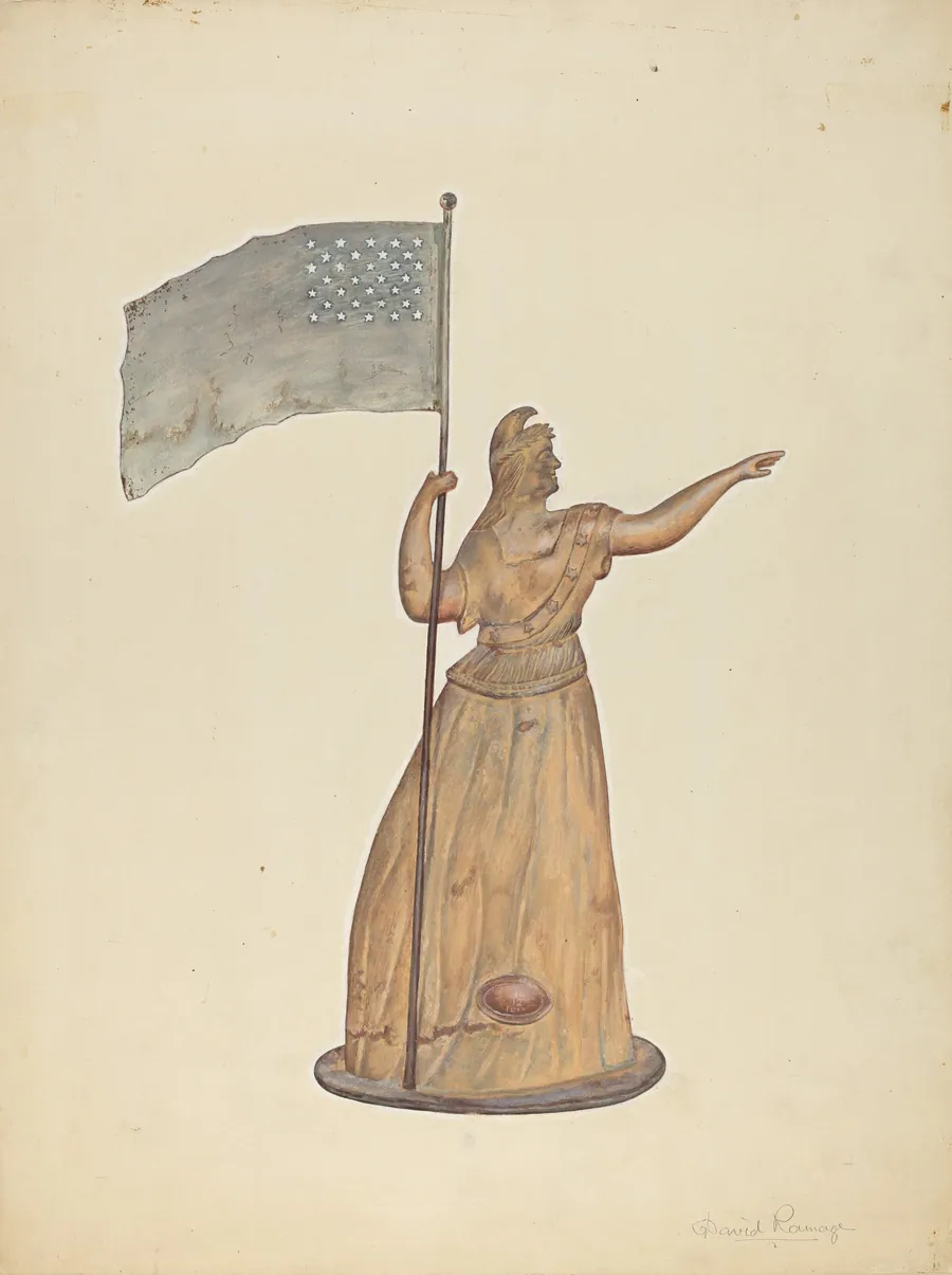 Weather Vane - "Goddess of Liberty" by David Ramage