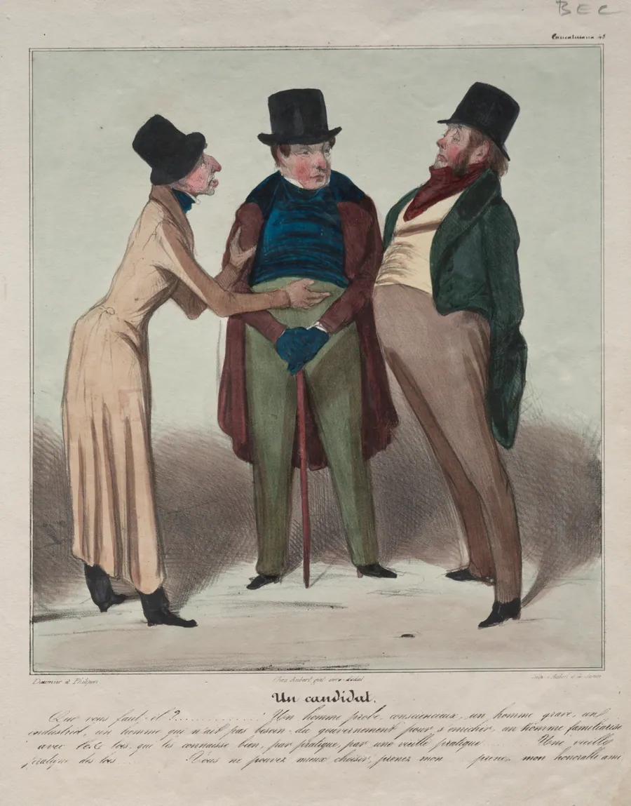 A Candidate by Honoré Daumier