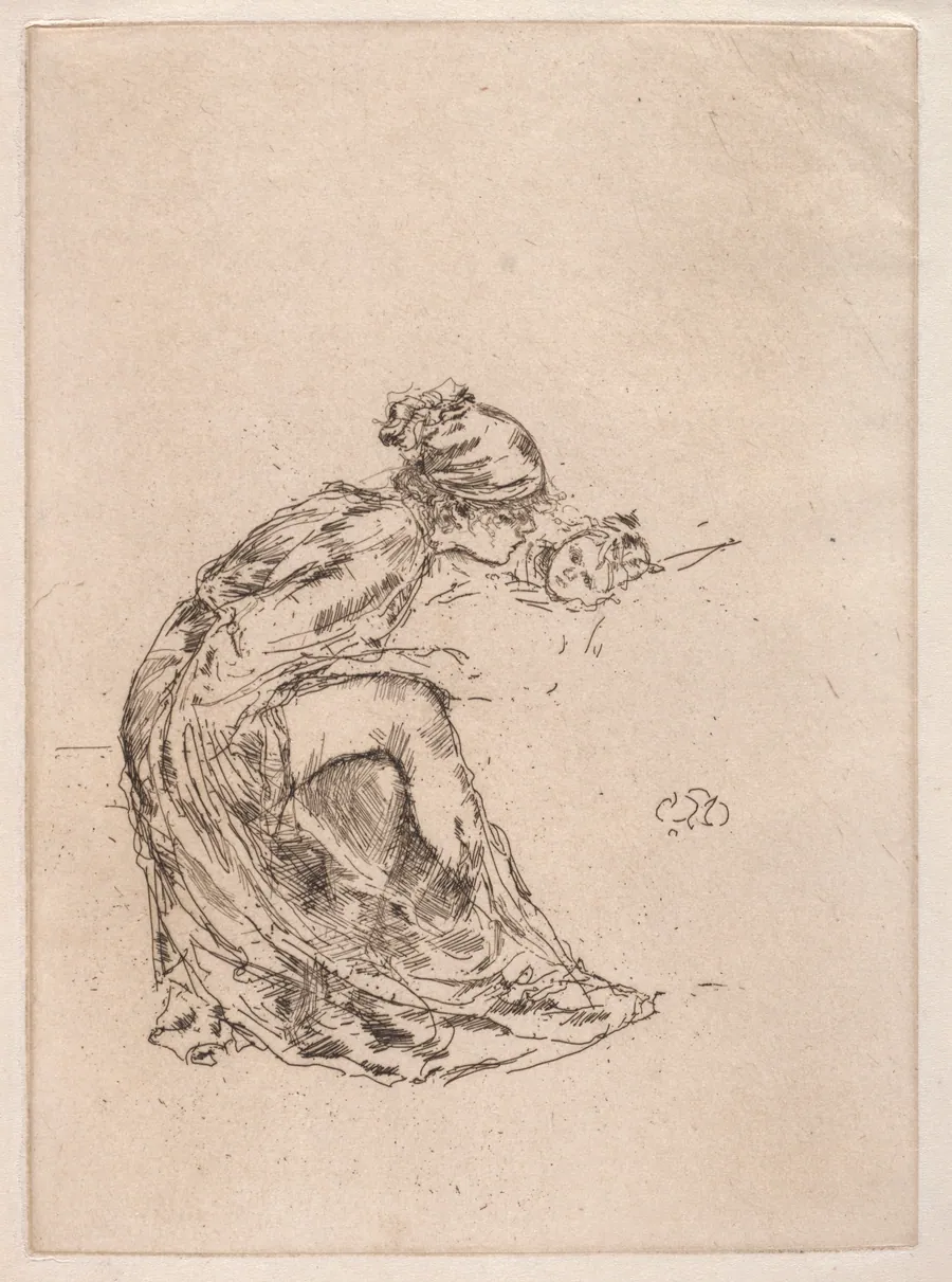 Cameo, No. 1 (Mother and Child) by James McNeill Whistler