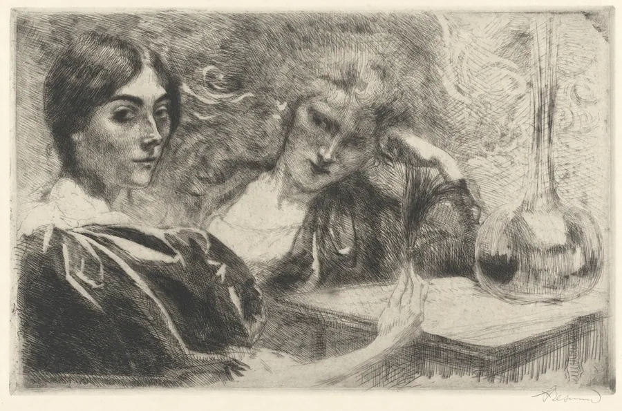 Morphine Addicts (Morphinomanes) by Albert Besnard