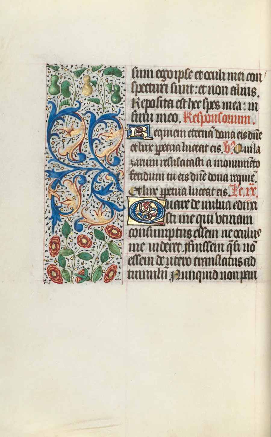 Book of Hours (Use of Rouen): fol. 132v by Master of the Geneva Latini
