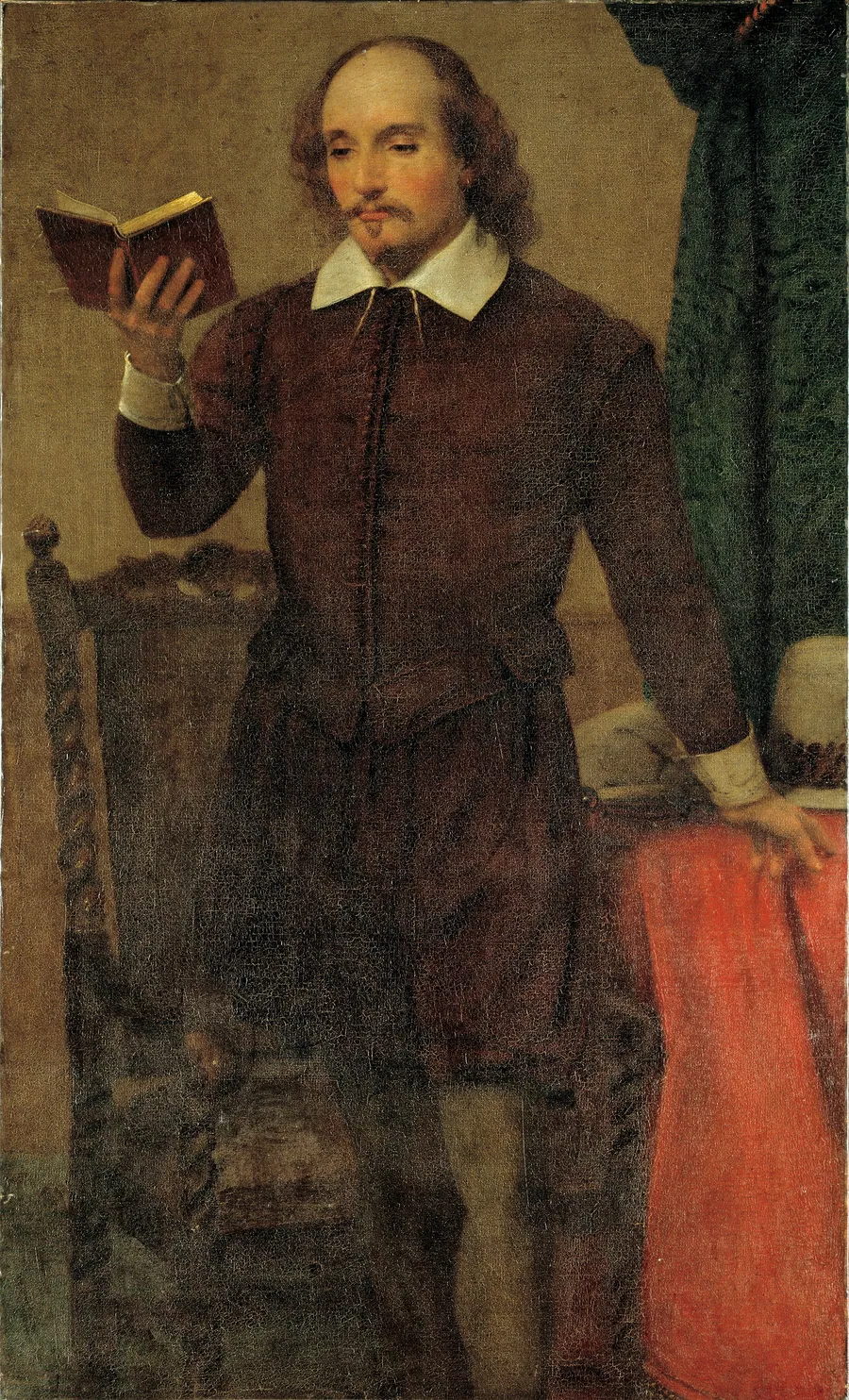 Shakespeare Reading by William Page, born Albany, NY 1811-died Staten Island, NY 1885