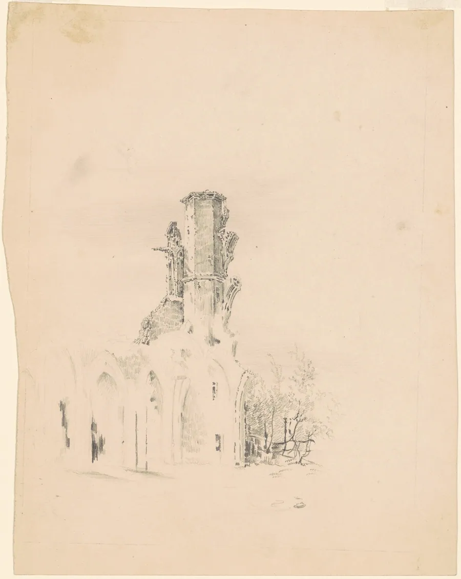 A Gothic Ruin by James Goodwyn Clonney