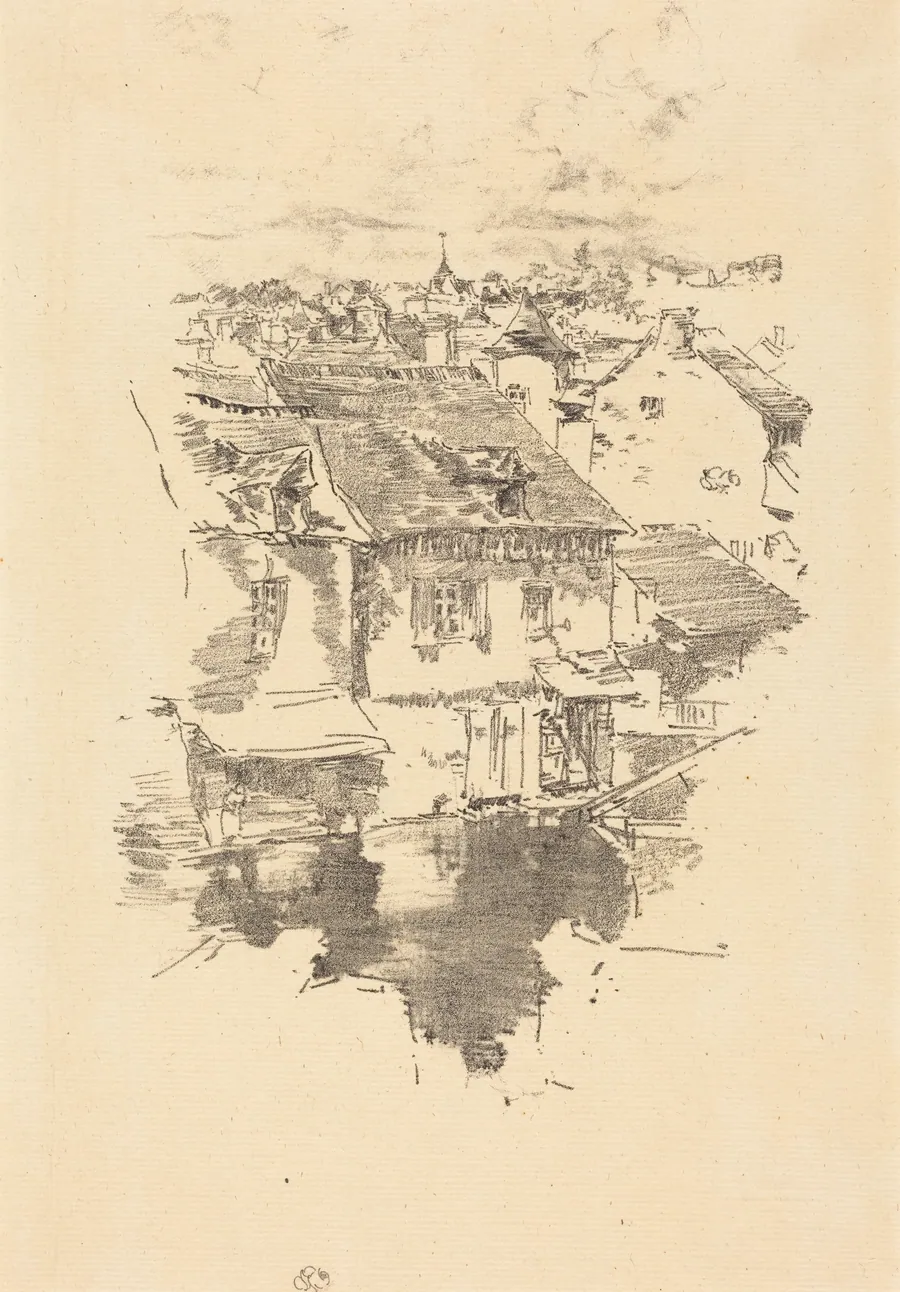 Vitré: The Canal by James McNeill Whistler