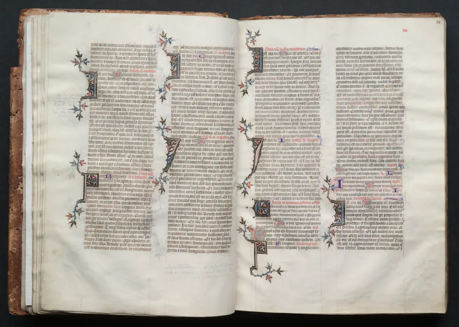 The Gotha Missal:  Fol. 22v, Text by Master of the Boqueteaux