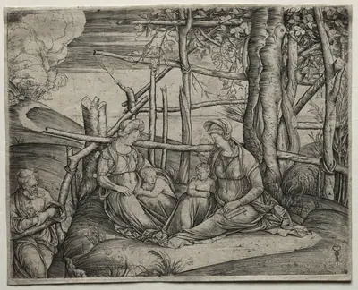 The Holy Family with Saint Elizabeth
