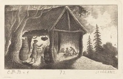 The Shed with Children Fighting