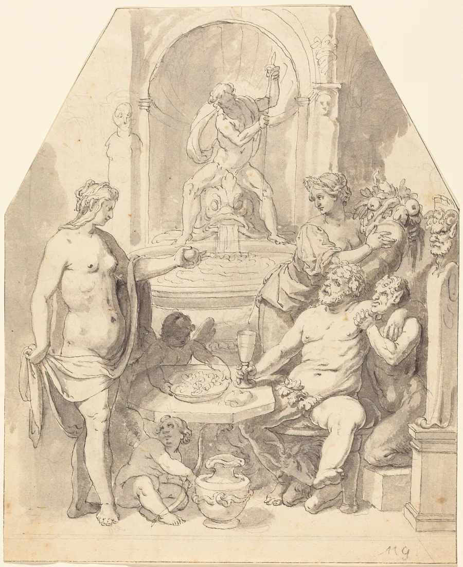 Without Ceres and Bacchus, Venus Freezes by Johann Matthias Kager
