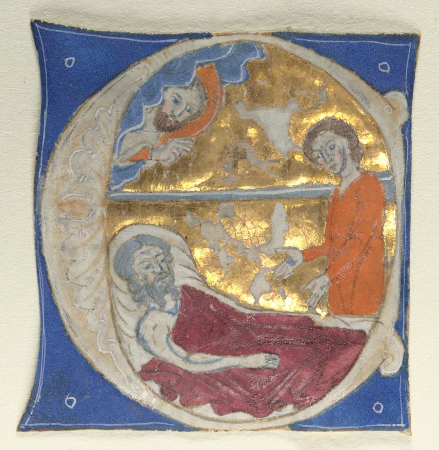 Historiated Initial Excised from a Bible