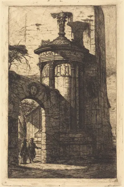Entrée du Couvent des Capucins français à Athenes (Entrance to the French Capuchin Convent at Athens)