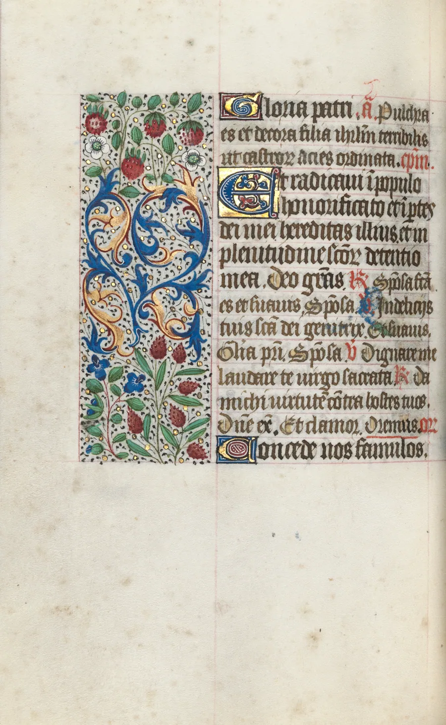 Book of Hours (Use of Rouen): fol. 69v by Master of the Geneva Latini
