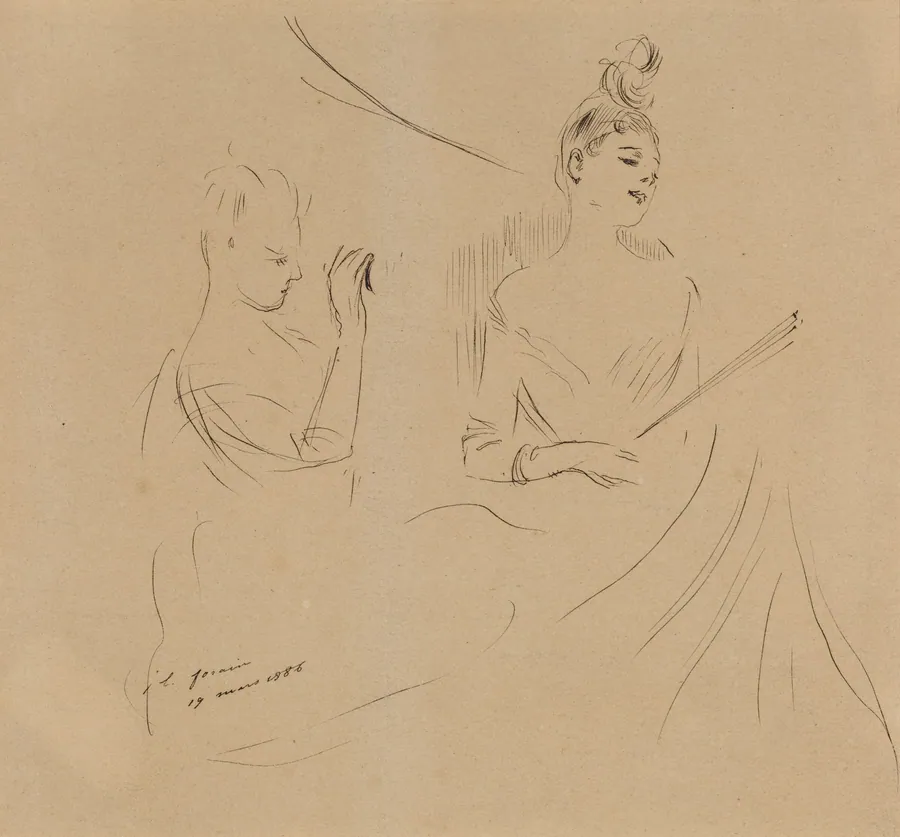 Two Ladies in a Loge by Jean-Louis Forain