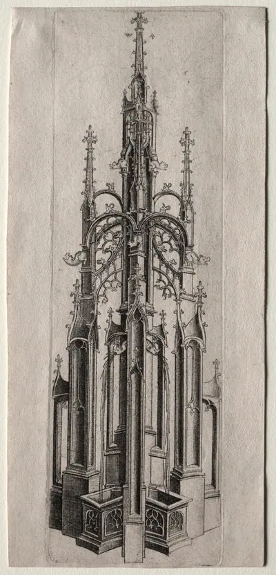 Design for a Gothic Fountain