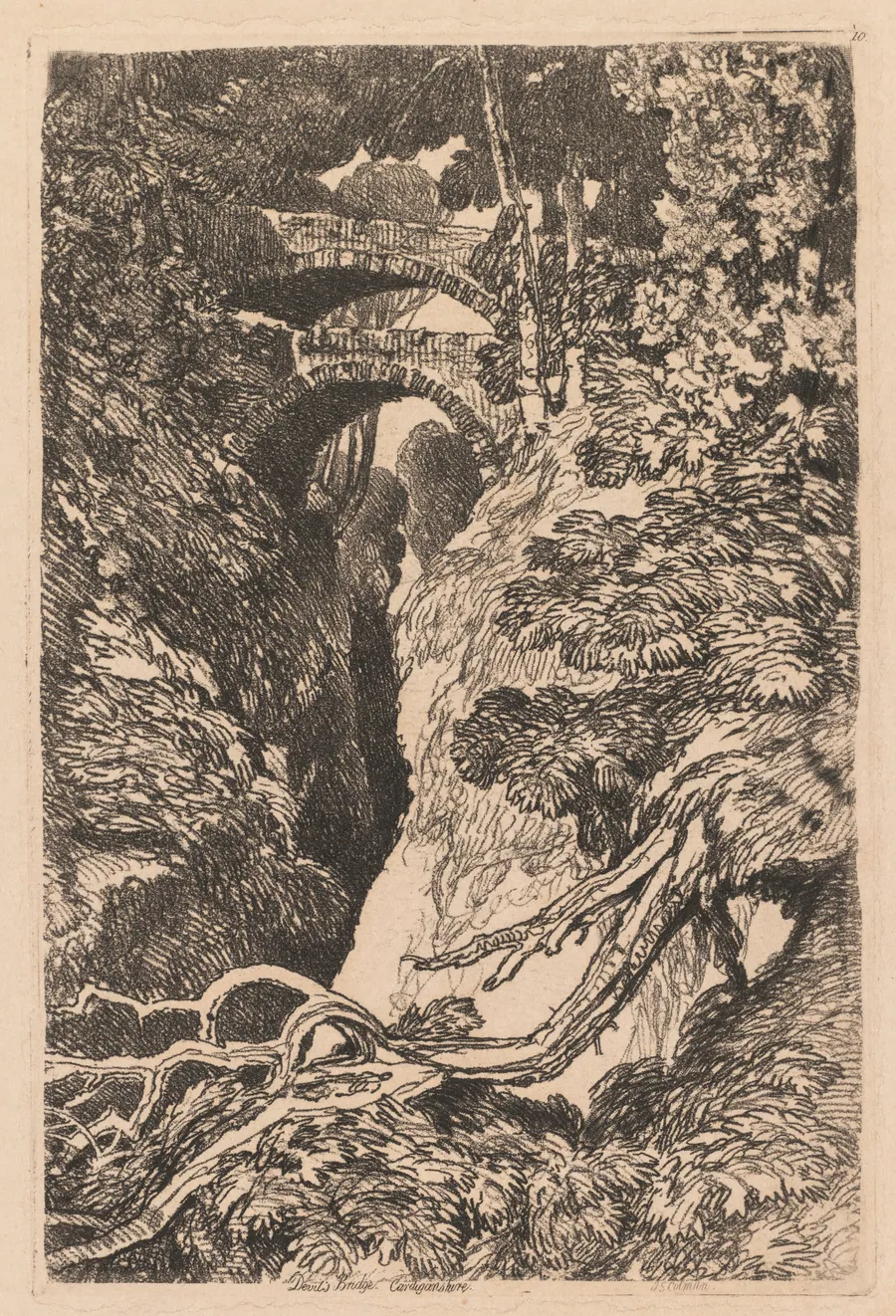 Devil's Bridge, Cardiganshire by John Sell Cotman