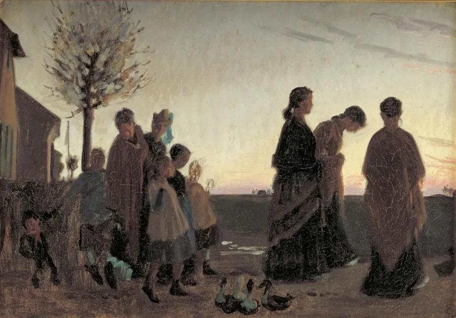 Konfirmations-søndag. Dragør by Viggo Johansen