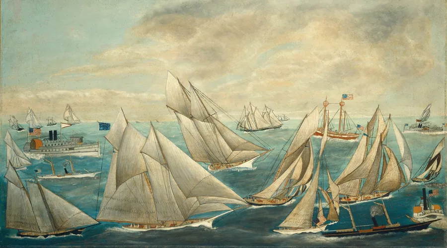 Imaginary Regatta of America's Cup Winners by American 19th Century