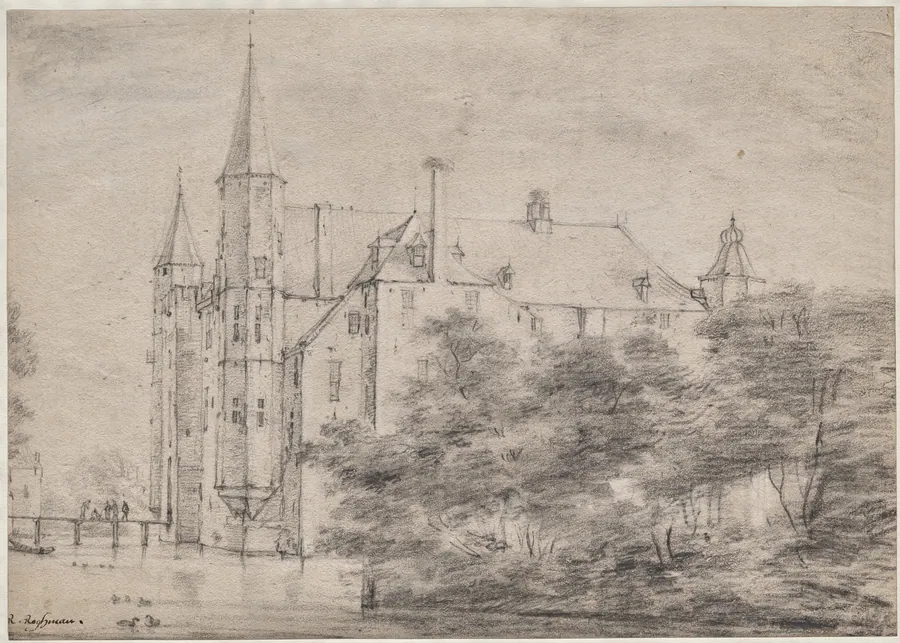 Zuylen Castle Near Utrecht by Roelant Roghman