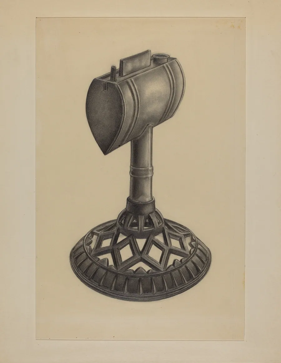 Lard Oil Lamp by Milton Grubstein