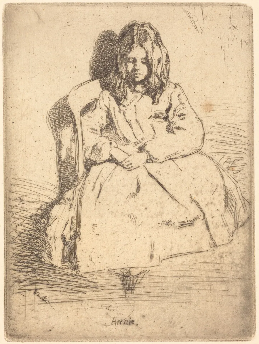 Annie Seated by James McNeill Whistler