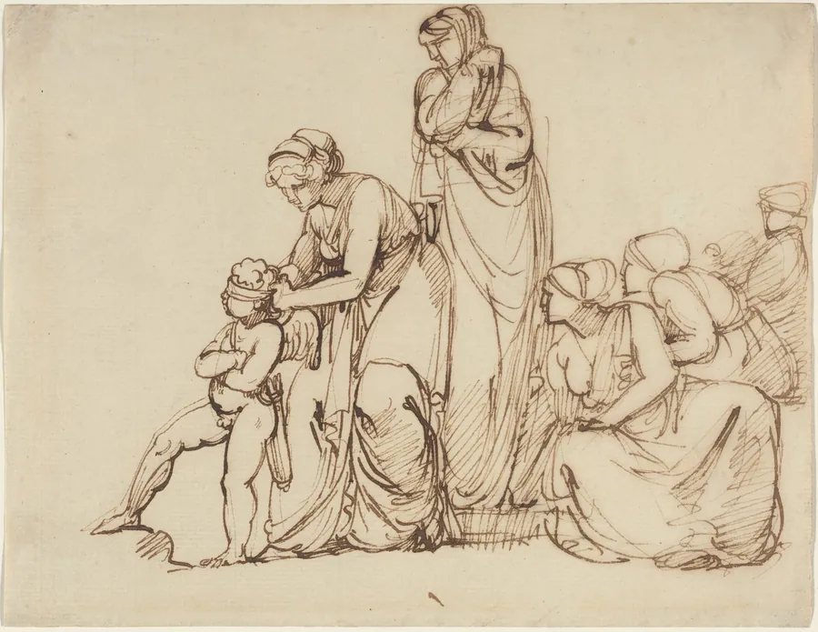 The Blindfolding of Cupid by George Romney