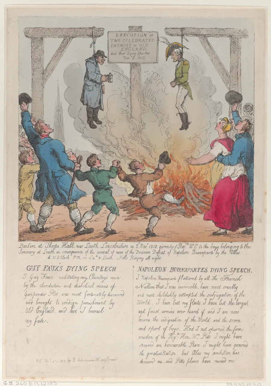 Execution of Two Celebrated Enemies of Old England by Thomas Rowlandson