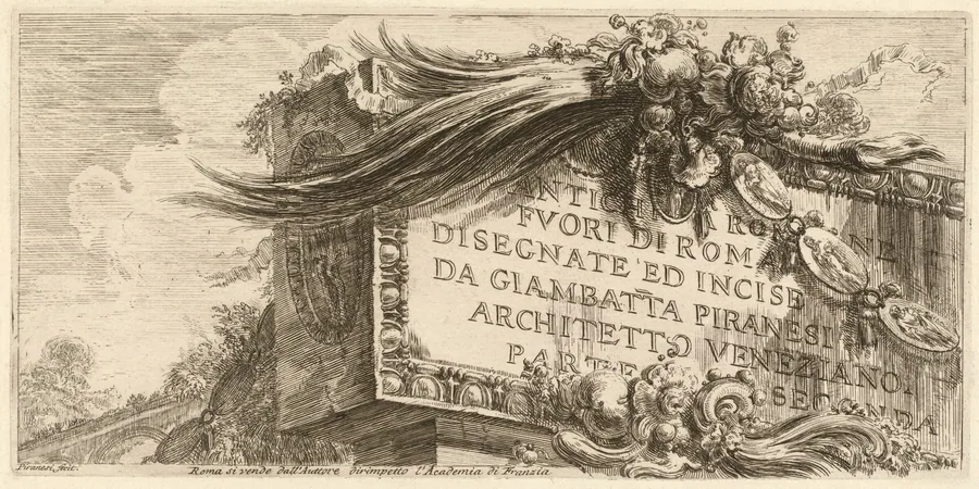 Frontispiece for Parte Seconda by Giovanni Battista Piranesi