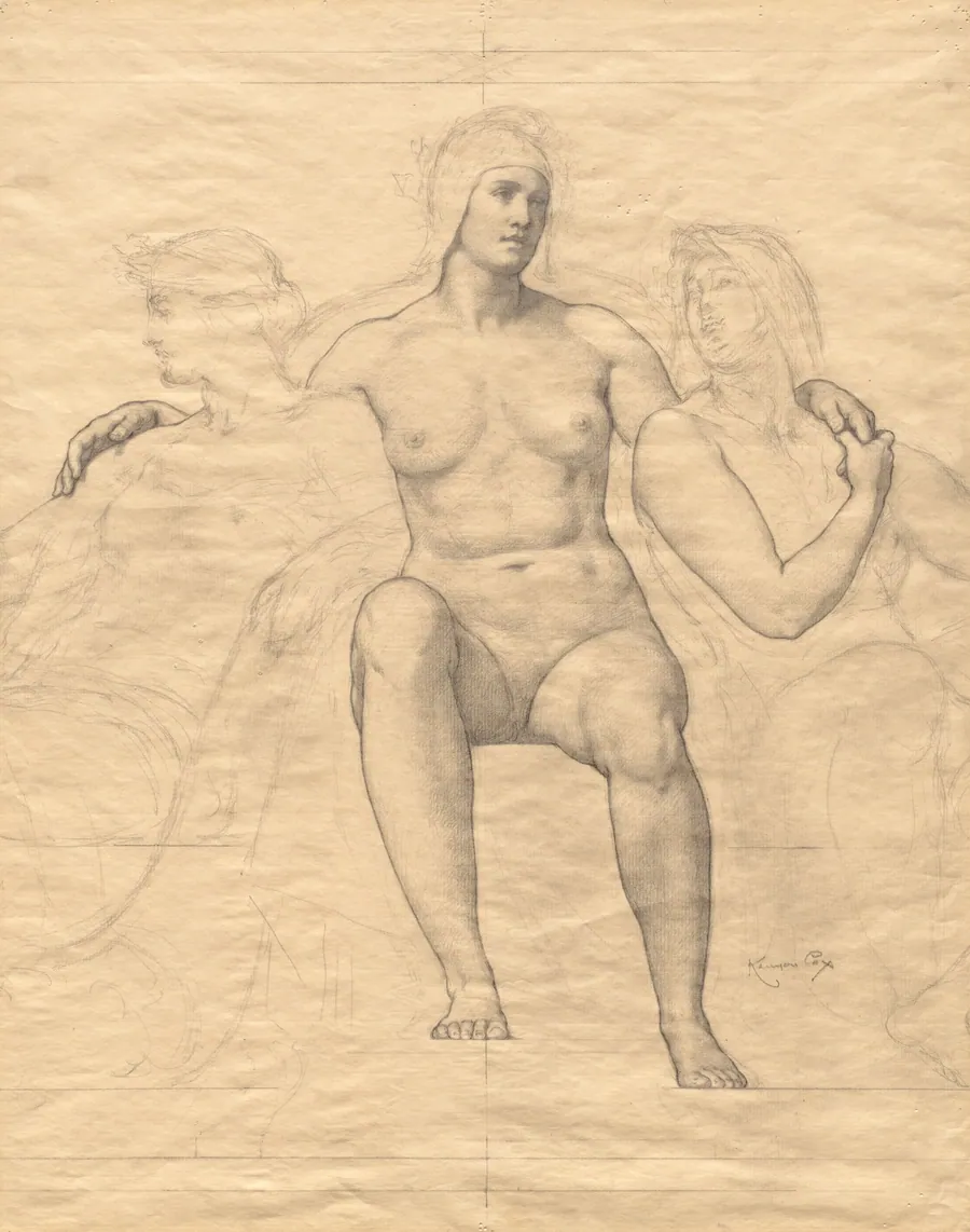 Allegorical Female Figures by Kenyon Cox