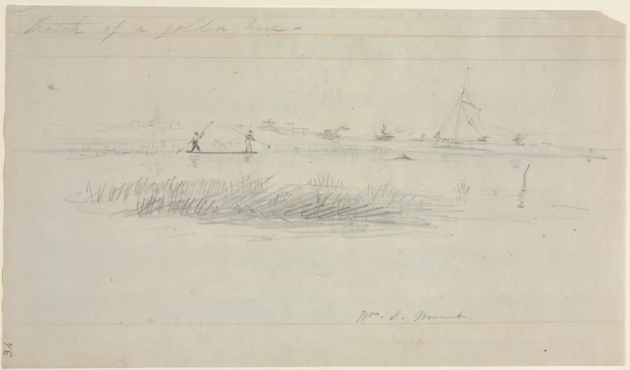 Eel Spearing at Setauket, Long Island, New York by William Sidney Mount