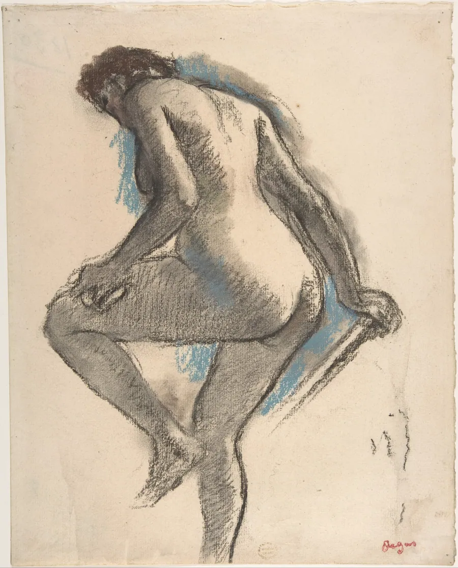 Bather Sponging Her Knee by Edgar Degas