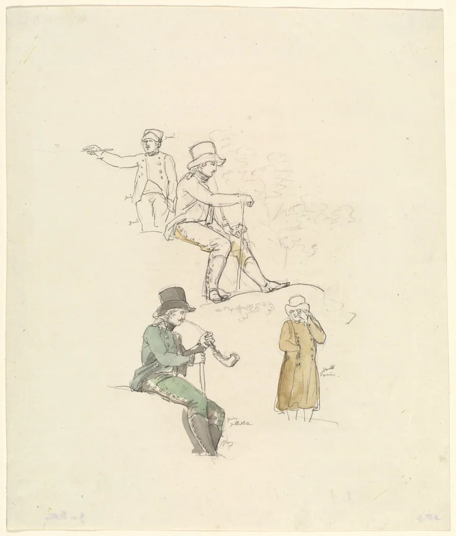 Figure Studies by Johann Georg von Dillis