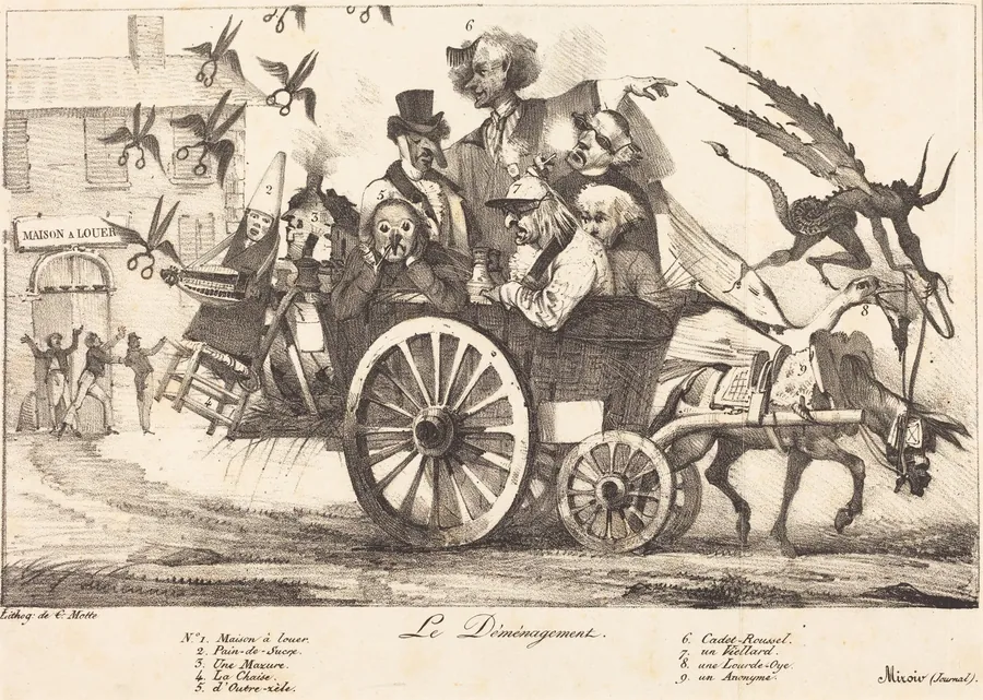 Le Déménagement de la Censure by Eugène Delacroix