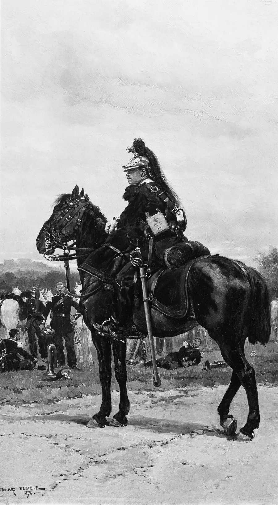 A Dragoon on Horseback by Edouard Detaille
