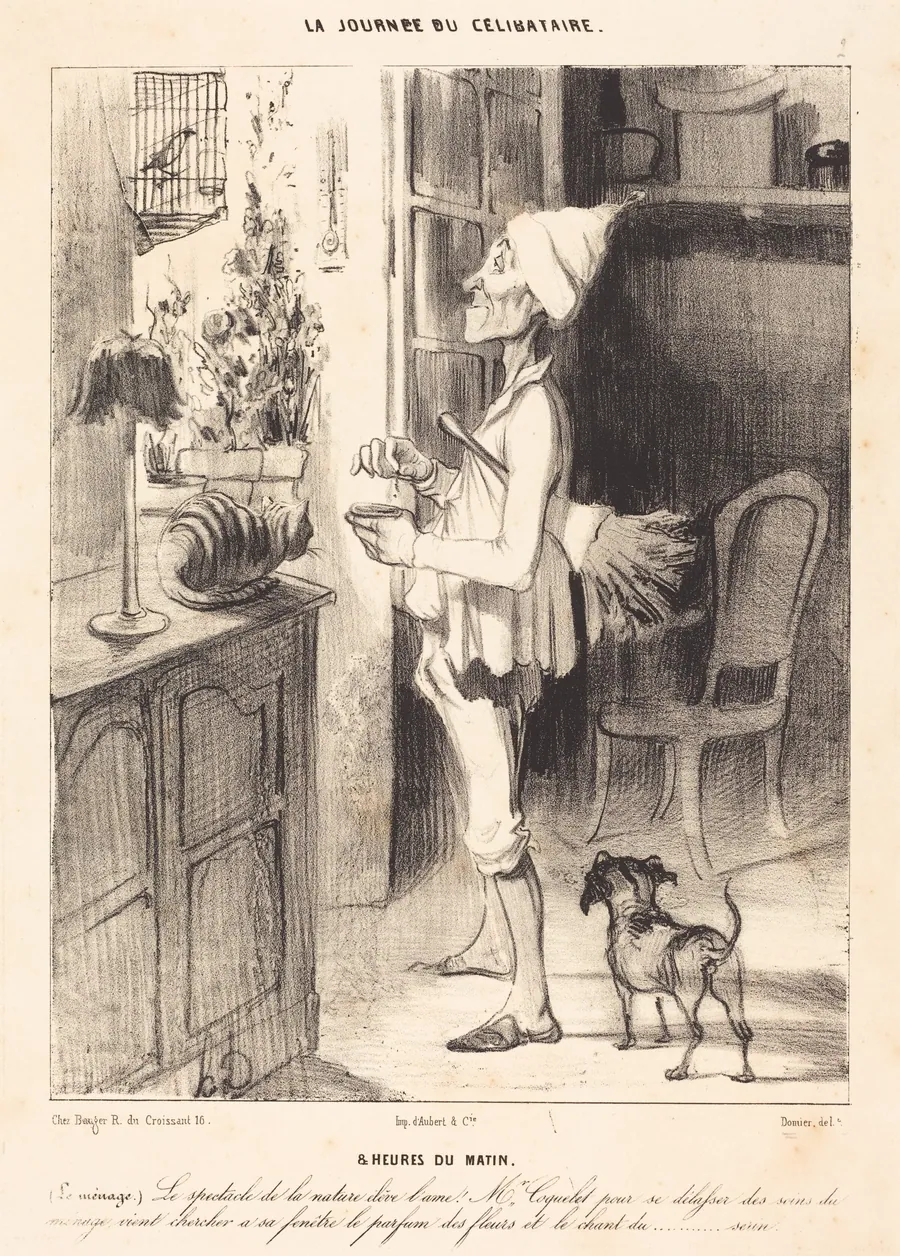 8 heures du matin by Honoré Daumier