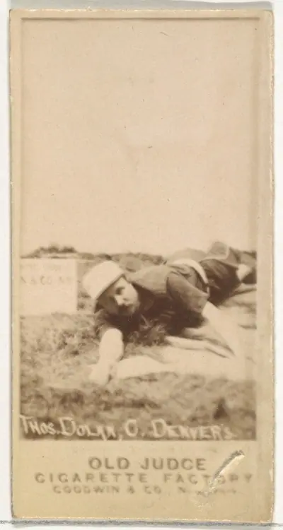Thomas J. "Tom" Dolan, Catcher, Denver, from the Old Judge series (N172) for Old Judge Cigarettes